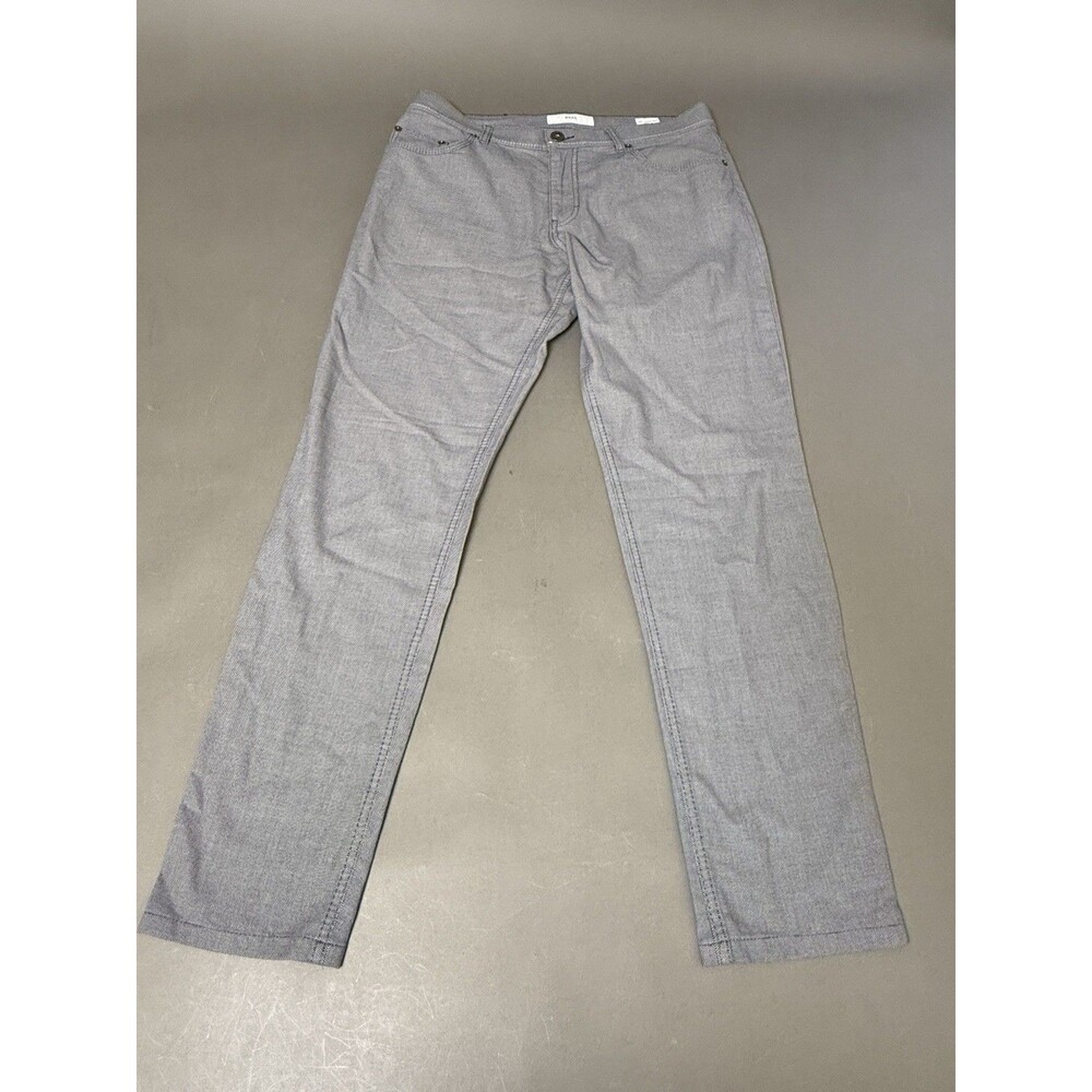 Brax Pants Mens 34x30 Blue Cooper Fancy Chino Stretch Regular Fit Casual Comfort